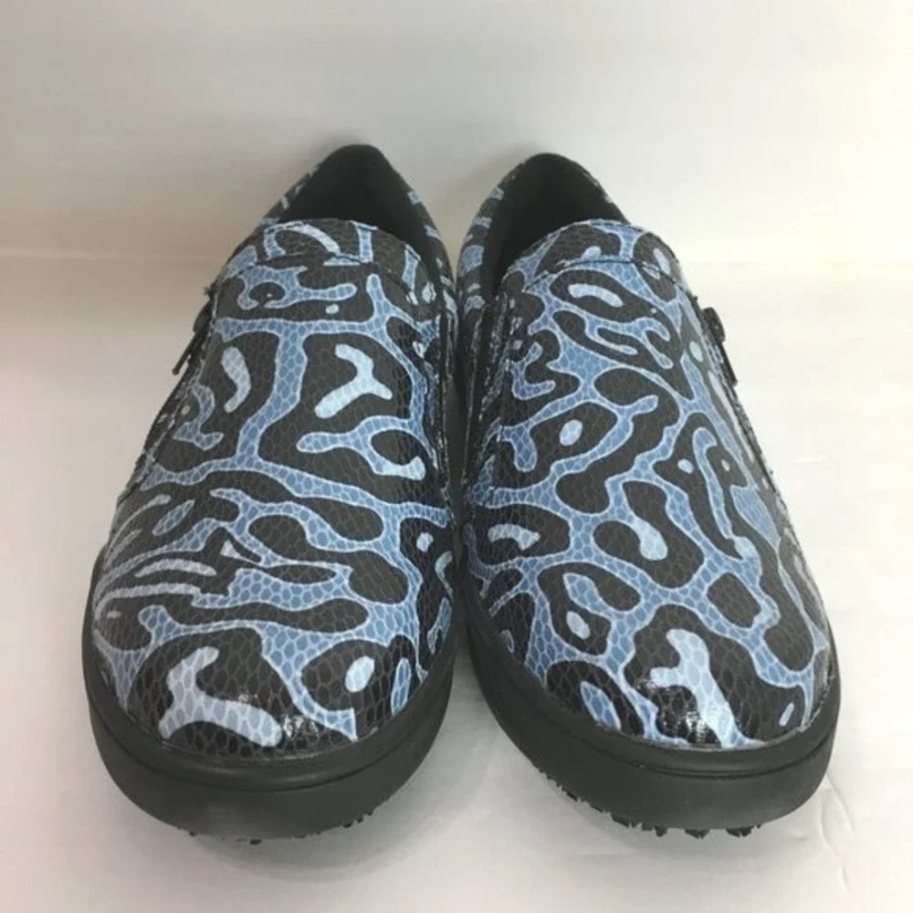 Spring Step Professional Size 9 Ispie Winwood Black Blue‎ Snake Print Shoes